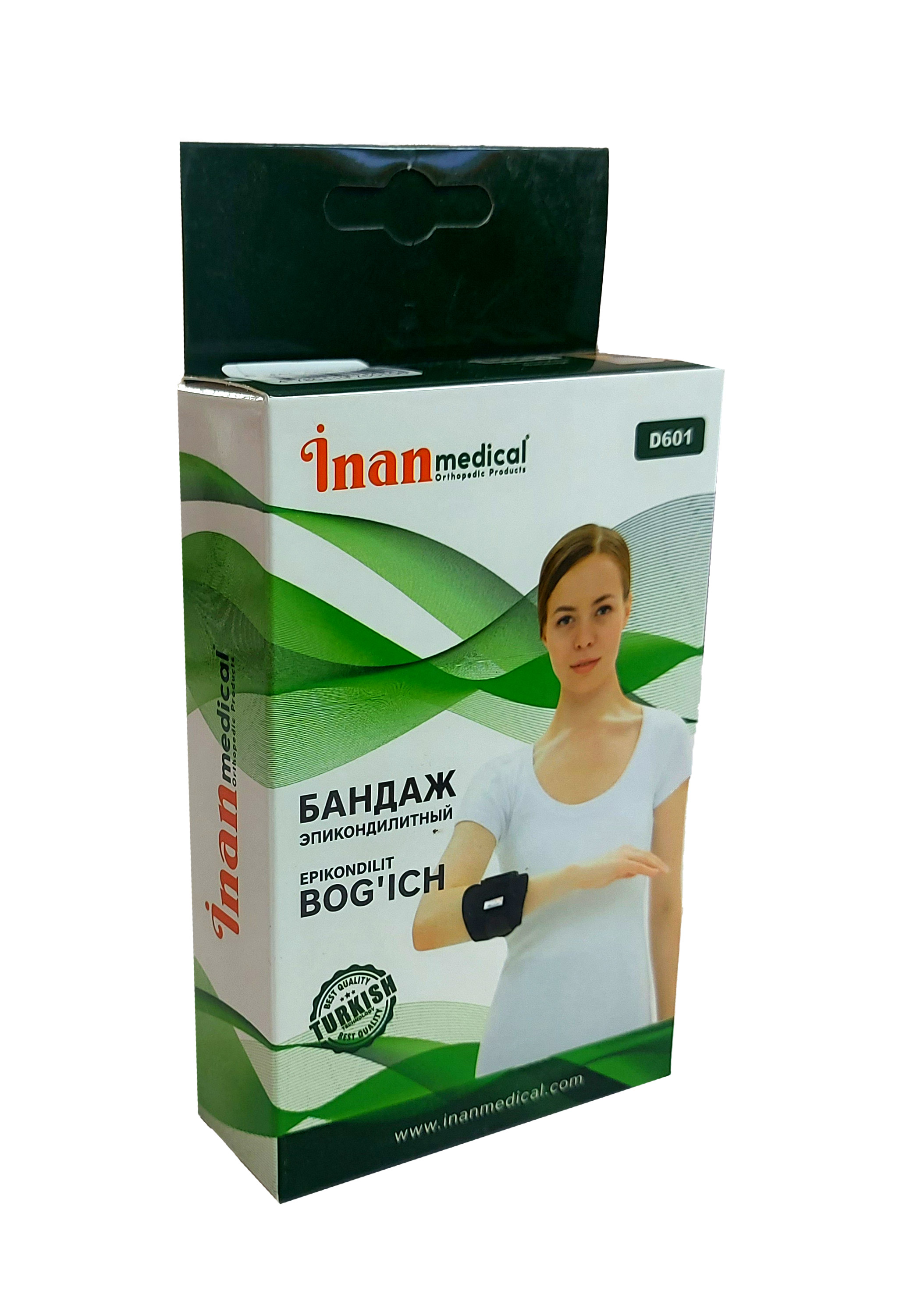 Бандаж эпикондилитный inan medical d-601 one size