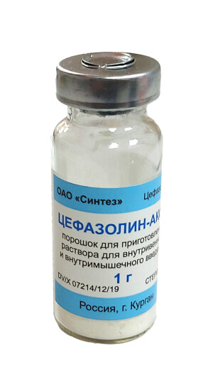 Цефазолин-акос 1,0г флакон №1
