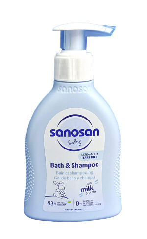 Саносан бэби шампунь-гель bath & shampoo  для купания 2 в 1 200мл