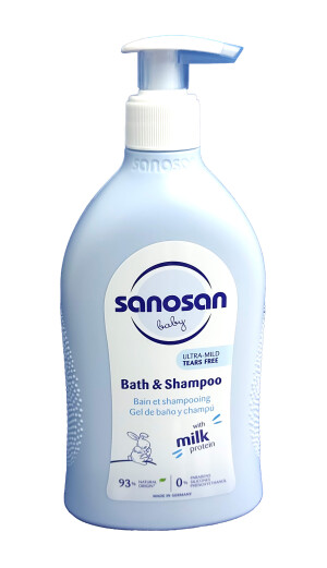 Саносан бэби шампунь-гель bath & shampoo  для купания 2 в 1 500мл