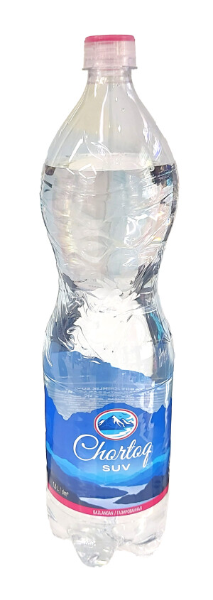 Вода природная чорток 1,5л (газированная) пластиковая