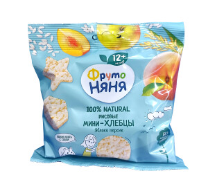 Frutonyanya mini guruch keklari olma, shaftoli 12 oy+ 30g