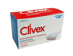 Повязка перевязочный материал для ран clivex 5смх7,5см №50
