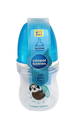 Бутылочка для кормления canpol babies easy start exotic антиколик 0м+ 120мл (35/220_blu)