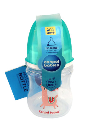 Бутылочка для кормления canpol babies easy start exotic антиколик 0м+ 120мл (35/220_gre)