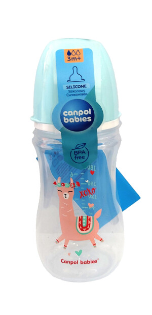Бутылочка для кормления canpol babies easy start exotic антиколик 3м+ 240мл (35/221_gre)