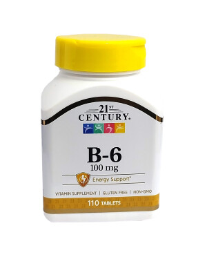 Витамин b6 21st century таблетки 100мг №110