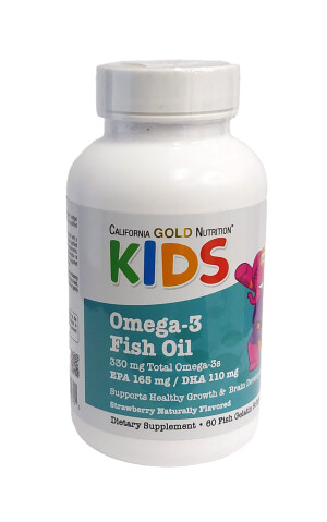 Омега-3 california gold nutrition kids 330мг капсулы №60