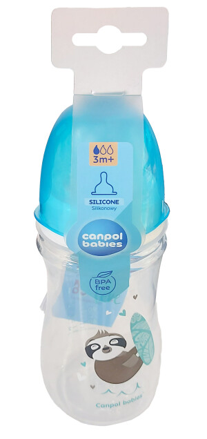 Бутылочка для кормления canpol babies easy start exotic антиколик 3м+ 240мл (35/221_pin)