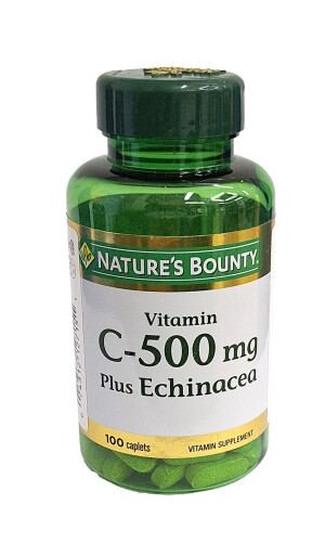 Витамин с-500 nature's bounty с эхинацея капсулы 500мг №100