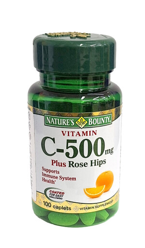 Витамин с-500 и шиповник nature's bounty капсулы 500мг №100