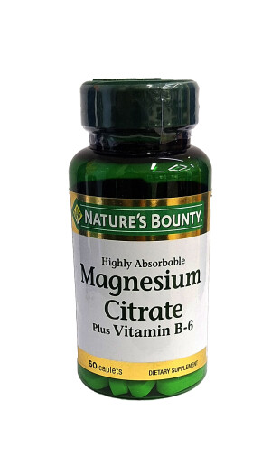 Цитрат магния с витамином б-6 nature's bounty капсулы №60