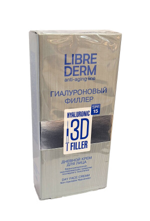 Либридерм гиалуроновый филлер 3d крем дневной для лица spf 15 30мл