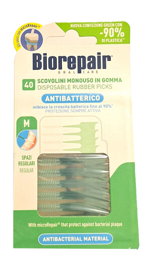 Зубочистки силиконовые biorepair интердентальные m 40 шт