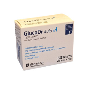 Полоски для глюкометра glucodr №50