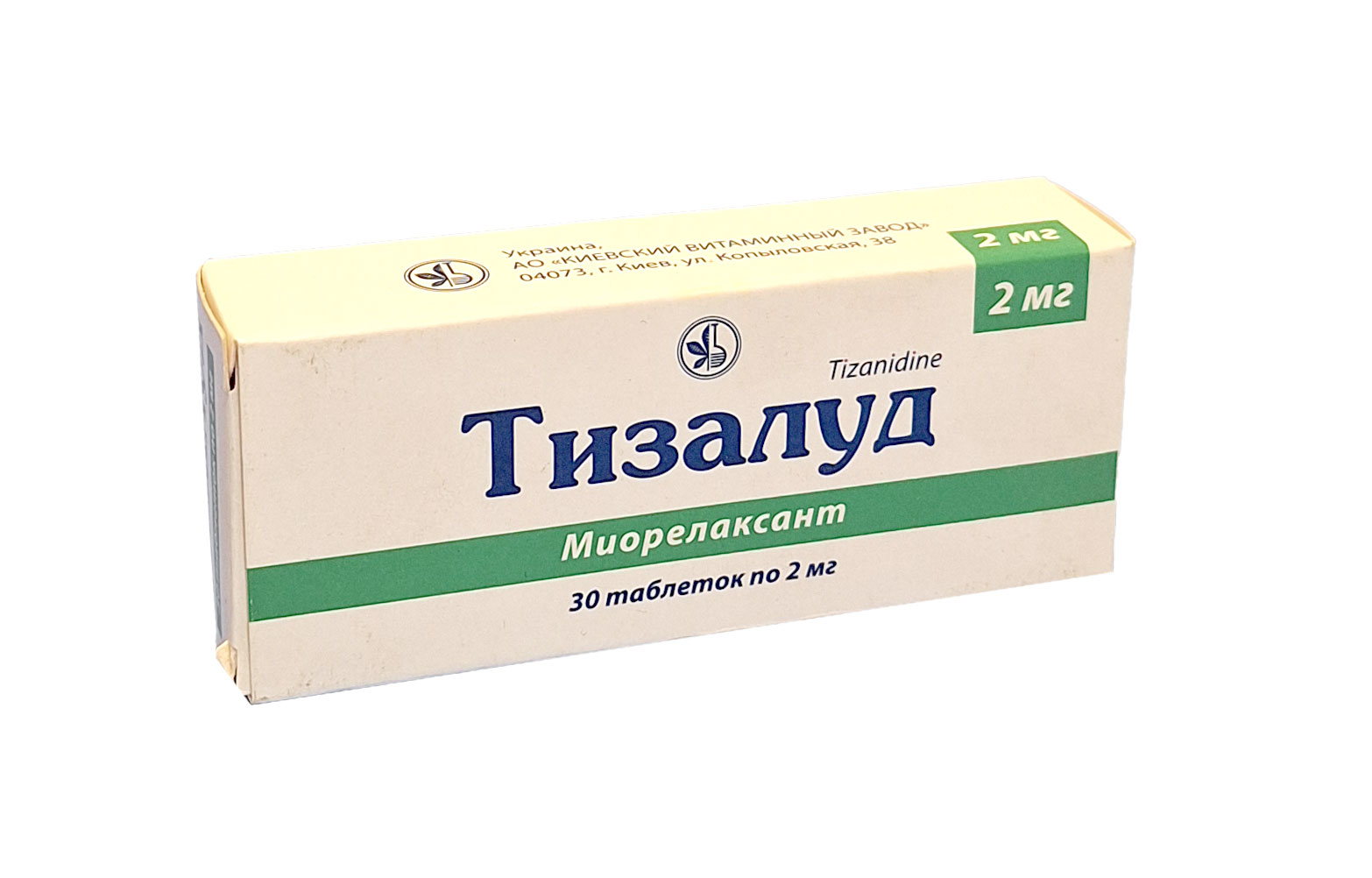 Тизалуд таблетки 2мг №30