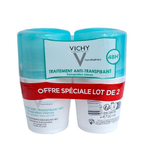 Vichy дезодорант шариковый интенсивный без аромат 48ч 50мл (2шт)
