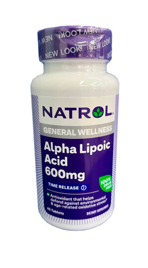 Альфа-липовая кислота natrol таблетки 600мг №45