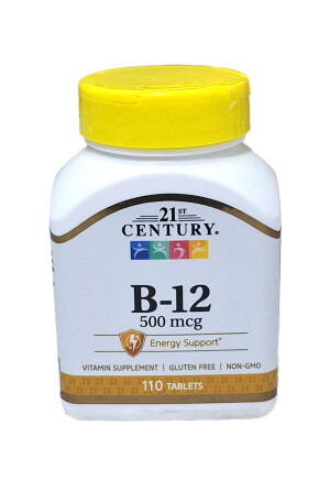Витамин b-12 21st century таблетки 500мкг №110