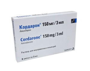 Кордарон ампулы 150мг/3мл №6**
