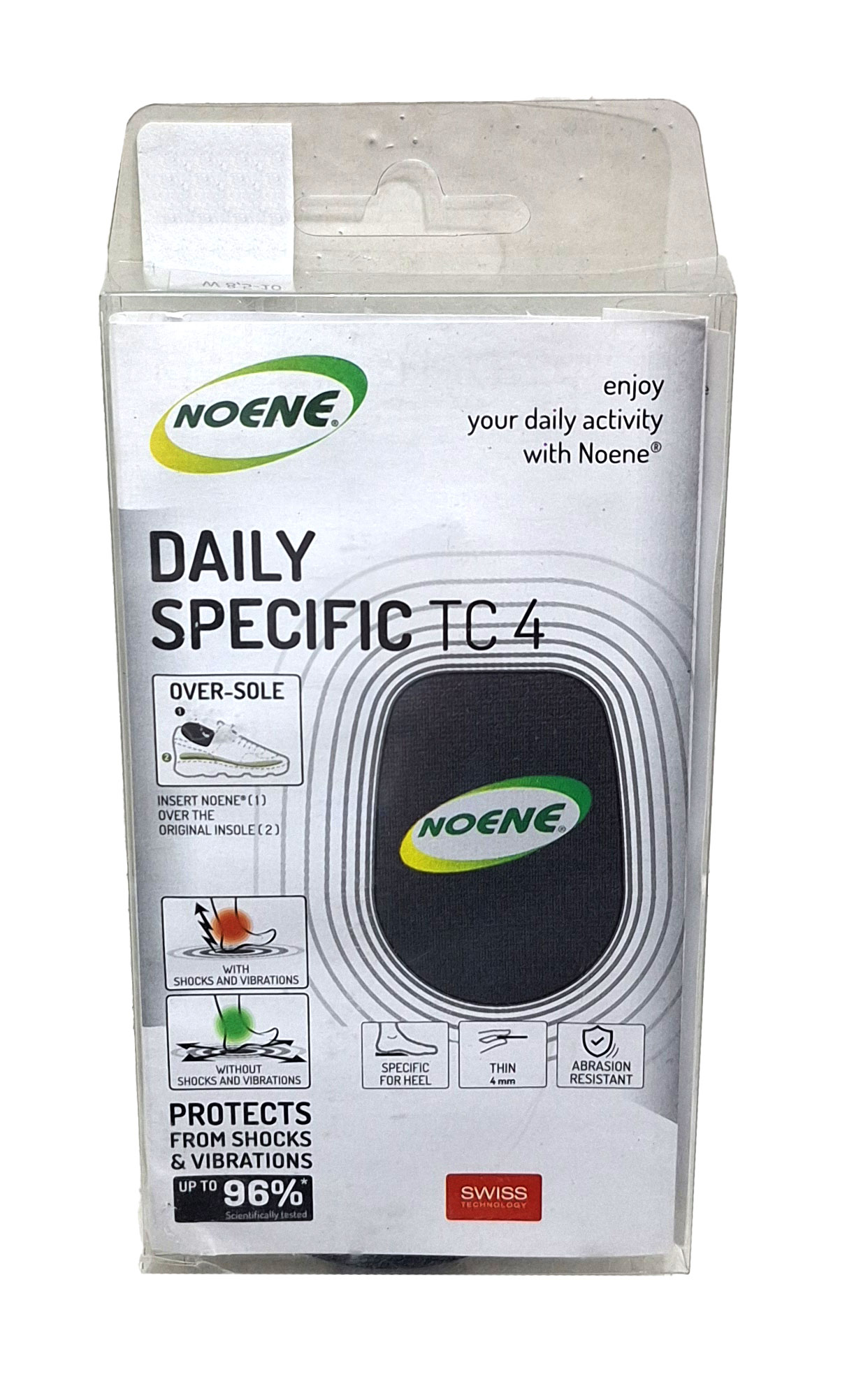 Пятка ортопедические вибро-абсорбирующие noene daily specific tc4 4мм размер 40-42 (1247/22)