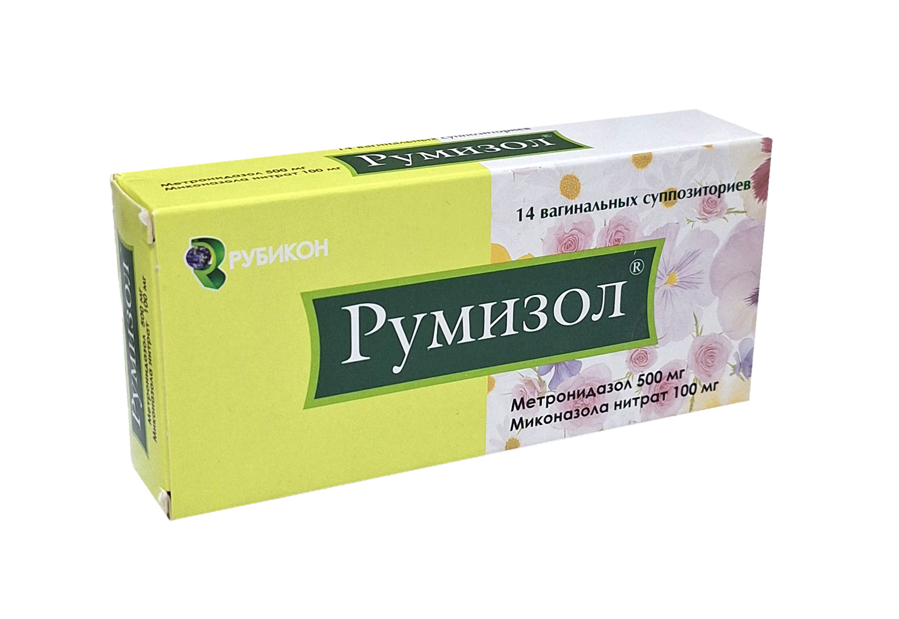 Румизол свечи 500мг/100мг №14