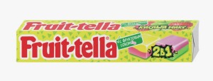 Жевательная конфета fruit-tella кислый микс 2 в1 41г