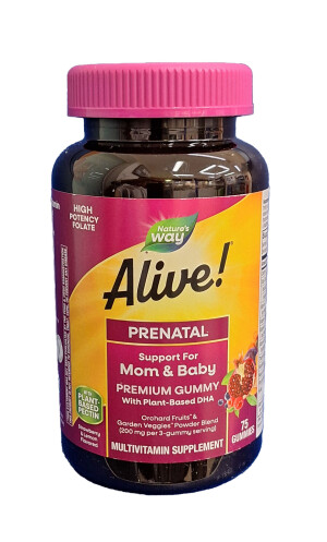 Мультивитамины nature's way alive! prenatal mom & baby жевательные конфеты №75