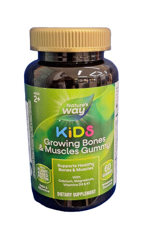Мультивитамины nature's way kids growing bones & muscles жевательные конфеты №60