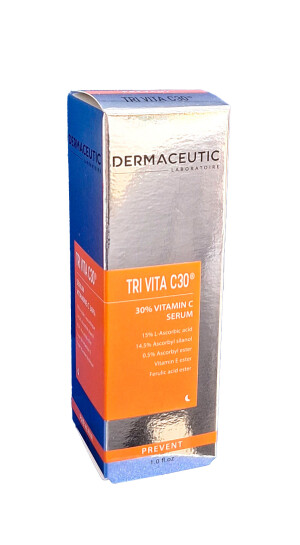 Сыворотка dermaceutic prevent tri vita c30 антиоксидантная с витамином с 30% 30мл