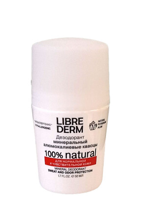 Librederm deodoranti 100% tabiiy mineral alumokaliy alum 50ml