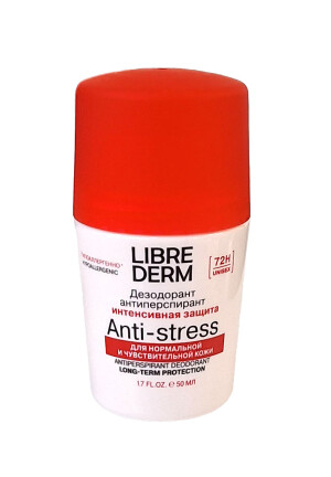 Либредерм дезодорант антиперспирант anti-stress интенсивная защита 72ч 50мл