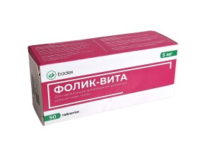 Folic-Vita 5mg №50 tabletkalari