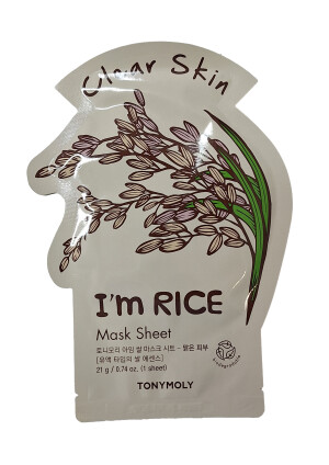 Тонимоли clear skin mask sheet маска для лица i'm rice 21г