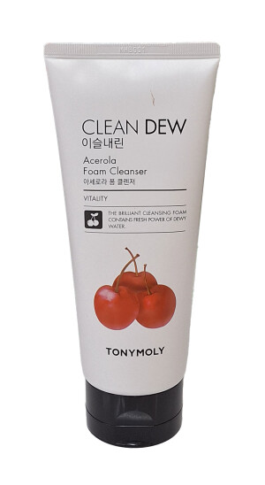 Тонимоли пенка clean dew acerola для умывания с ацеролой 180мл