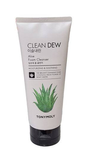 Тонимоли пенка clean dew aloe для умывания экстрактом алоэ 180мл