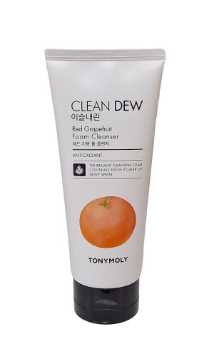 Тонимоли пенка clean dew red grapefruit для умывания экстракт грейпфрута и чайного дерева 180мл