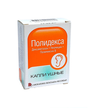 Полидех қулоқ томчилари 10,5 мл