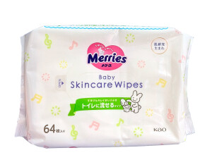 Мерриес салфетки влажные детские baby skincare wipes №64