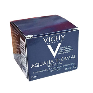 Vichy aqualia thermal tungi spa krem niqobi 15ml tungi yuz nemlendiricisi