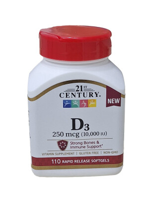 Vitamin D3 21st century tabletkalari 250mkg 10000me №110