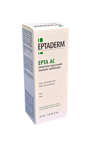 Eptaderm Epta emulsiyasi epta ac matlashtiruvchi yuz uchun 50ml