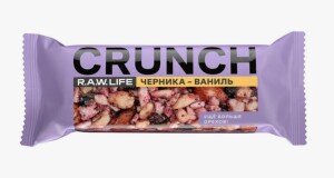 Ёнғоқ бар раw лифе cрунч Блуеберрй-ванил 30г
