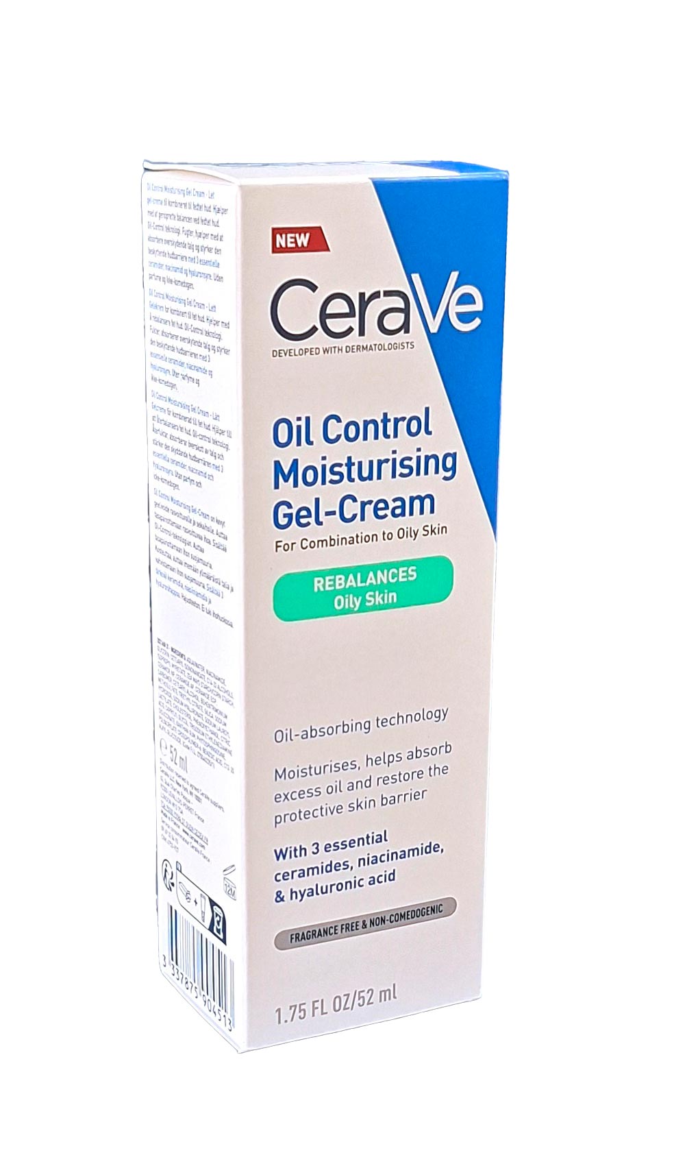 Cerave gel-creme hydratant oil control крем матирующий увлажняющий для комбинированной и жирной кожи 52мл