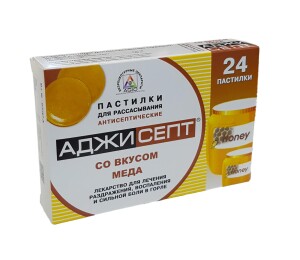 Аджисепт пастилки №24 (мед)