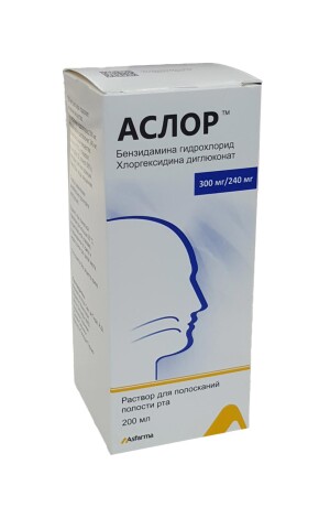 Аслор эритмаси 300мг / 240мг 200мл