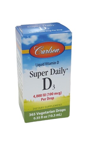 Витамин д3 carlson super daily капли 100мкг/4000ме 10,3мл