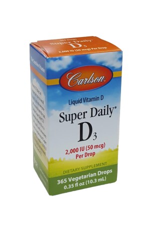 Витамин д3 carlson super daily капли 50мкг/2000ме 10,3мл