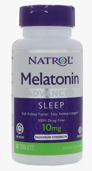 Melatonin natrol uyqu tabletkalari 10mg №60