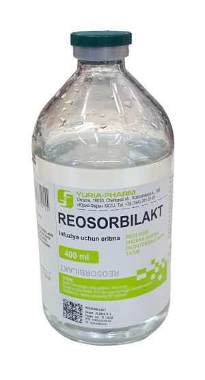 Reosorbilakt infuzion eritmasi 400ml